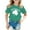 Beige, variante sur Hauts pour Filles - Imprimé St Pat Col Rond Manches Courtes pour Enfants et Tenues Confortables pour Jeunes Fashionistas