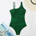 thumbnail image 4 of KaLI_store Swimsuit Women Women One Piece Swimsuit U Neck Tummy Control Swimwear Strap Backless Bathing Suit Green,XL, 4 of 5