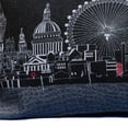 thumbnail image 4 of 35" Black and White London Nighttime Skyline Lumbar Decorative Pillow, 4 of 6