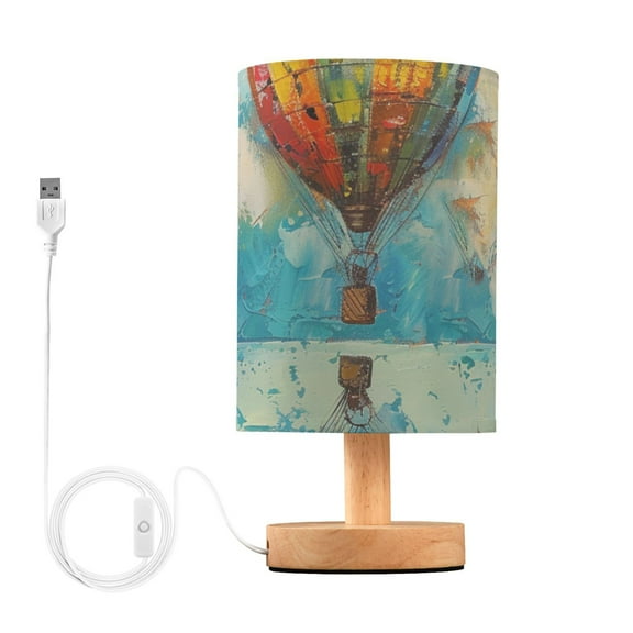 Hot Air Balloon Table Lamp for Desk Nightstand Lamp with USB Modern Gifts for Bedroom Living Room Kids Room