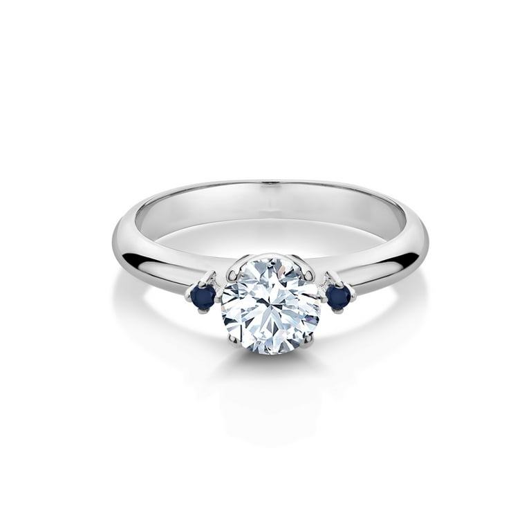 Sapphire engagement shop rings walmart