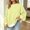 Yellow, variant on NominalSnug Womens Oversized Sweatshirts Crewneck Long Sleeve Pullover 2026 Cute Color Block Casual Fleece Tops