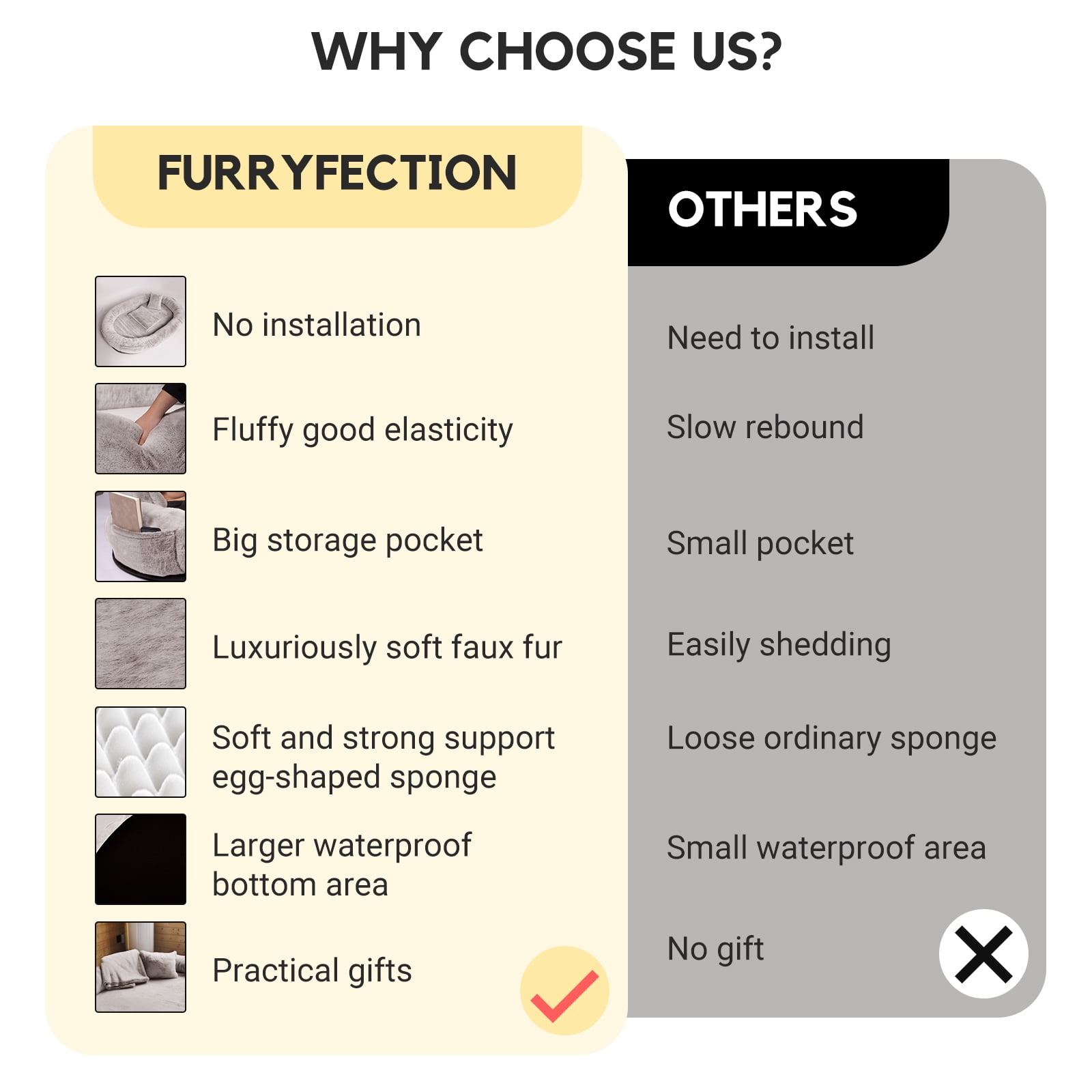 Human Dog Bed for Pets and Adults, 71"x45"x14", Washable Faux Fur Cover with Blanket and Pillow, Extra Large Human Size Beanbag Bed,Camel