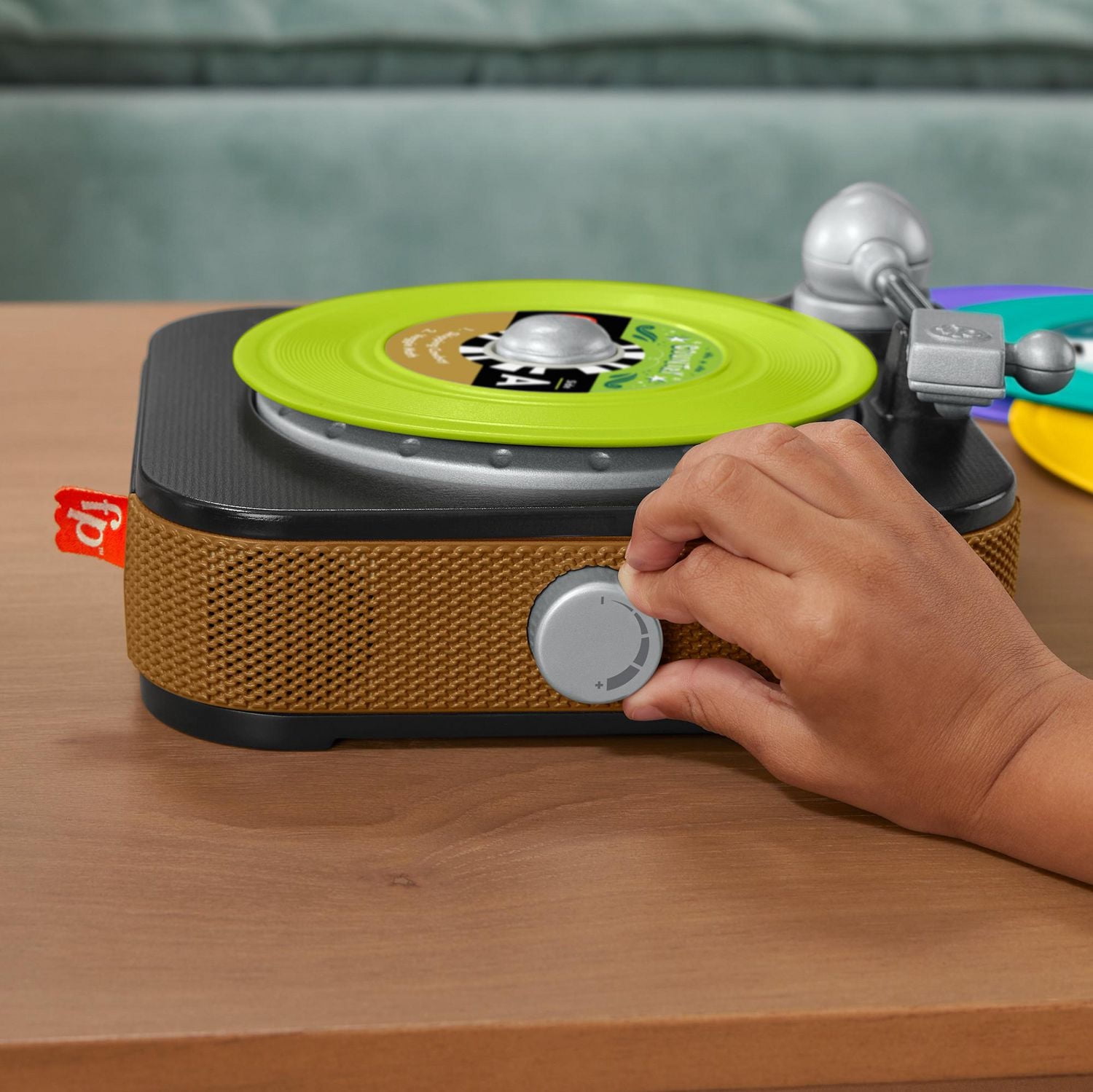 Fisher-Price Rockin’ Record Player Musical Toy for Preschool Pretend Play, Ages 3Y+