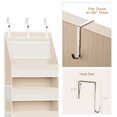 thumbnail image 5 of Criusia 6-Shelf Fabric Over the Door Organizer, Thickened non-woven fabric Closet Hanging Storage, 3 Pcs upgrade hooks, 55lbs Capacity, Beige, 5 of 9
