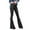 Black, variant on Scyoekwg High Waisted Jeans for Women Fashion Elegant Comfy Slim Lace-Up Flared Pants Tight Stretch Cow Jeans Pants with Pocket Black L