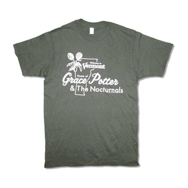 Grace Potter And The Nocturnals Grace Potter And The Nocturnals Men S Vermont T Shirt Grey Walmart Com Walmart Com