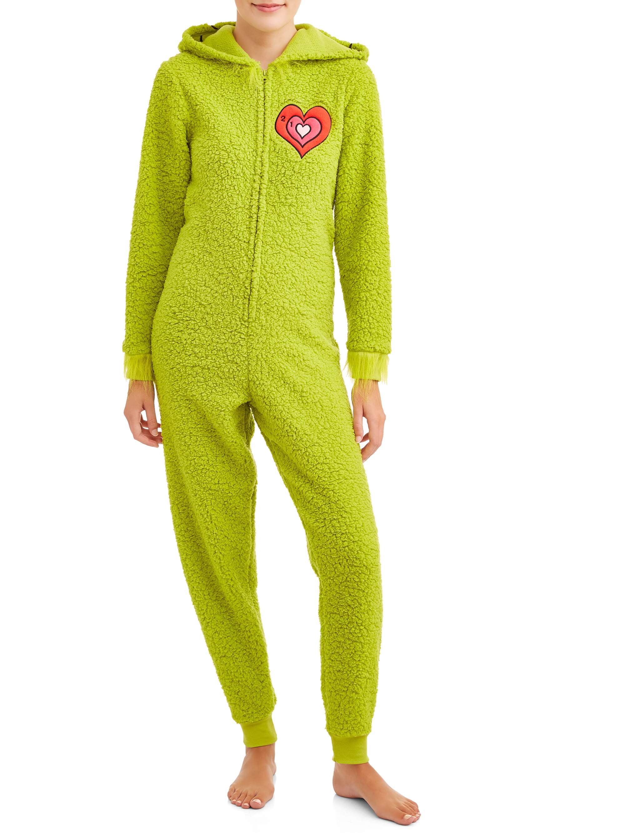 Dr. Seuss Dr. Seuss Women's and Women's Plus Grinch Union Suit