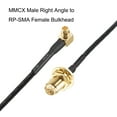 thumbnail image 2 of MMCX Male Right Angle To RP-SMA Female Bulkhead,,Pigtail Antenna Coaxial RF1.37 Cable,RF Coaxial Adapter Connector,4inch, 2 of 3
