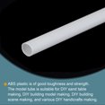 thumbnail image 3 of Uxcell 15pcs 10" Plastic Model Tube ABS Round Tube 0.31"OD White Easy Processing Architectural Model Making DIY, 3 of 5