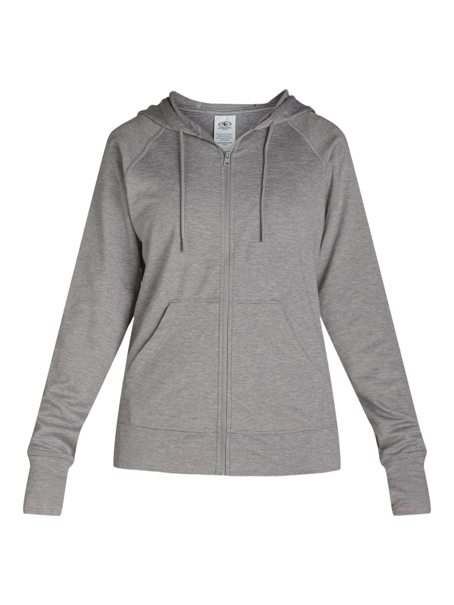 Athletic Works Women's and Women's Plus ButterCore Zip-Up Hoodie, Sizes XS-4X