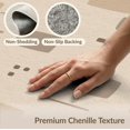thumbnail image 4 of ODIKA 9'x12' Beige Taupe Geometric Modern Design Washable Area Rug Contemporary Abstract Pattern with Rectangles for Dining Room, Basement, Large Office, Non-Slip Chair-Friendly, 4 of 5
