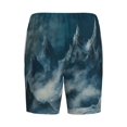 thumbnail image 4 of Picia Mysterious Moonlit Mountains Pajama Shorts for Men, Men's Pajama Bottoms, Sleepwear,Short Pajama Pants-4X-Large, 4 of 9