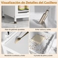 thumbnail image 4 of Mueble para Trastes de Cocina, Organizador de Trastes de 3 Niveles con Puerta, Estante de Microondas, Gabinete para Cocina, 59x45x28 CM, 4 of 9