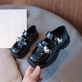 thumbnail image 2 of Jinhomg Girls Dress Shoes Toddler Heart Print Mary Janes Shoes Little Girl School Uniform Oxford Shoes for Girl Flats Black 26, 2 of 6