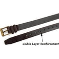 thumbnail image 5 of Men's Belt Big & Tall 56"-80" Genuine Leather Belt Reinforced Strap Casual Work Jean Extra Long Belts, 5 of 7