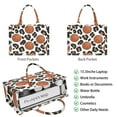 thumbnail image 2 of Large Capacity Tote Bag,White Leopard Basketballs Pattern Handbag Fashion Luxury Tote Bag,15.7"x13"x 5.1" Inches,Laptop Compatible, 2 of 6