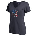 thumbnail image 2 of Women's Giancarlo Stanton Navy New York Yankees Banner Wave Name & Number V-Neck T-Shirt, 2 of 3