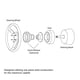 thumbnail image 3 of Steering Wheel Short Hub Adapter Kit 6?Hole 141H Fit for Nissan 350Z/370Z/Amada/Versa/Cube, 3 of 5