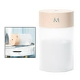 thumbnail image 3 of Abbracc 2x260ML Ultrasonic Air Humidifier Diffuser Mist Car Bedroom Office Table Pink 2 Pcs, 3 of 8