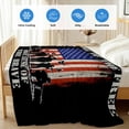 thumbnail image 4 of Striped Black Cooling Blanket,Lightweight Breathable Summer Throw Blanket with Double Sided Cold Effect,Independence Day American Flag Red Blue Picnic Blankets Bed Sheet for Hot Sleepers 40"x60", 4 of 8