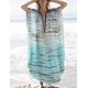 thumbnail image 2 of Kaftan Vestidos para Mujer de Gasa de Floral Impresión Caftán Traje de Baño Tallas Grandes Larga Playa Cover up Azul Claro Azul Claro Xishao ropa, 2 of 2