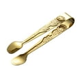 thumbnail image 4 of Pinzas para hielo, Mini pinzas para servir, pinzas para alimentos con patrón de rosa, suministros para fiestas de hielo para barbacoa, horno de Buffet Dorado, 4 of 8