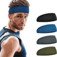 thumbnail image 1 of JFBUJC Athletic Mens Headband (4 Pack) - Lightweight Headbands For Men, Sweat Band, 1 of 5
