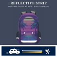 thumbnail image 5 of FORMRS Unisex School Backpack 17" Student Travel Bag with Laptop Compartment, Purple Digital Art, 5 of 7