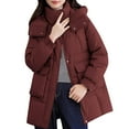 thumbnail image 5 of Rutainlusire Womens Casual Trendy Warm Puffer Jackets Winter Quilted Jackets Ladies' Casual Colored Long-sleeved Hooded Jacket, 5 of 5