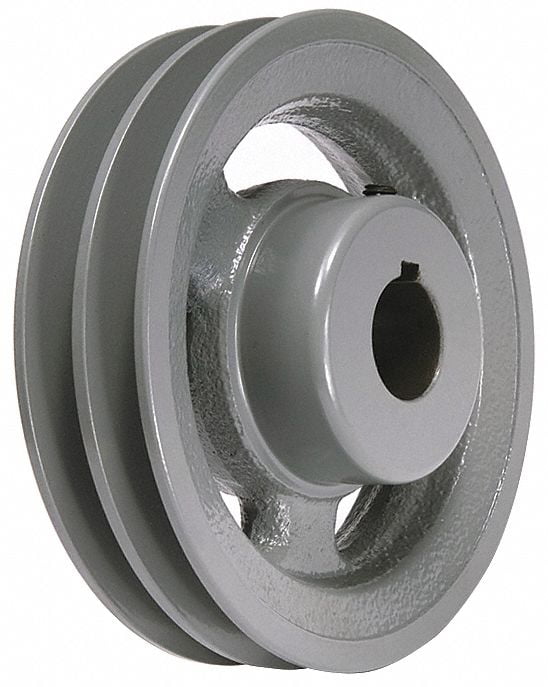 7 1/4" Double V Belt Pulley fits A and 4L Belt 7.25"  dia all bore sizes