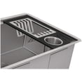thumbnail image 3 of Ruvati USA RVA1542BWC Black Composite Dish Plate & Silverware Caddy Drying Rack for Workstation Sinks, 3 of 7