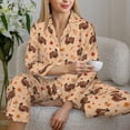 thumbnail image 6 of Sigee Turkey And Autumn Leaves for Women’s Pajama Sets Long-Sleeved Pjs Sets for Women 2 piece Sleepwear-XX-Large, 6 of 7