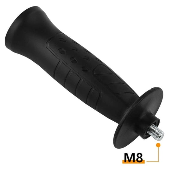 Angle Grinder Replacement Handle, M8 & M10 Thread Auxiliary Side Handle with Non-Slip Grip, Universal Power Tool Plastic Handle for Grinding & Polishing