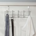 thumbnail image 1 of 5 Hook Over the Door Hanging Rack with Crystal Knobs,Chrome, 1 of 3