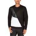 thumbnail image 1 of I.N.C Mens Mixed Media Sweatshirt, Black, XX-Large, 1 of 1