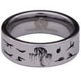 thumbnail image 2 of Pilates Style 2 Tungsten Carbide Ring, 2 of 9