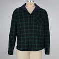 thumbnail image 5 of Wyobmus Men's Fleece Lined Flannel Shirt Long Sleeve Button Down Plaid Shirts Casual Soft Brushed Warm Flip Collar Jacket With Pocket A-Green, 5 of 8