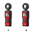 thumbnail image 2 of Riwesomey Medidor de luz, botón de alta precisión, iluminómetro Digital ligero, medidores de prueba antideslizantes, detección de reparación Medidores de medidas dimensionales rojo 1, 2 of 6