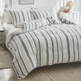 thumbnail image 3 of Qookiee Boho Duvet Cover Sets Twin Size Gray Duvet Cover 100% Super Soft Luxury Microfiber Tufted Washed Bohemian Bedding Sets  1 Duvet Cover 66x90 in and 1 Pillow Shams, 3 of 9