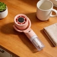thumbnail image 4 of Pink Plastic 2 In 1 Handheld Misting Fan Rechargeable Portable Spray For Travel Office Outdoor 7.08X3.14X2.16 Inch, 4 of 7