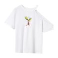 thumbnail image 3 of Camiseta de mujer de verano, ligera, sencilla, de ajuste regular, básica para viajes en la playa XL, 3 of 7