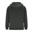 thumbnail image 3 of MHFRRA Sudadera con Capucha y Cremallera de Un Cuarto, Informal, Forrada, Cómoda, Suave, Cálida, para Invierno, Otoño, Exterior, Deportiva, con Capucha Gris, 3 of 4