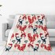 thumbnail image 1 of Fotbe Roosters Manta de Franela Acolchonada con Estampado, Súper Suave y Esponjosa, Extra Grande para Sofá, Cama, Uso Todo el Año-80"x60", 1 of 7