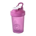 thumbnail image 1 of Botella coctelera deportiva, vasos de 401-500ml con botella mezcladora a escala, vaso para batidos para agua, café, entrenamiento, viajes, mujeres y Púrpura, 1 of 8