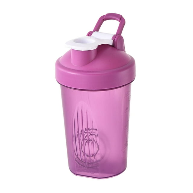 Botella Coctelera Botella De Agua Multiusos Taza Para Batidos Para Bebidas Café Leche Púrpura