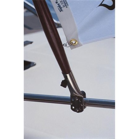 UPC: 0040011285485 | Taylor Stainless Steel Rail Mount Flag Socket Fits 3/4 to 7/8 Poles and Mounts To 7/8 to 1-1/4 Rails