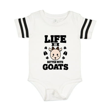 

Inktastic Life is Better with Goats Gift Baby Boy or Baby Girl Bodysuit