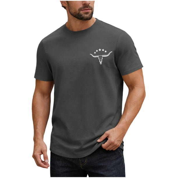 Camisas de Manga Larga para las Mujeres de Ajuste Suelto Delantero Pequeño Estampado Cuello Redondo Blusa Casual