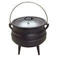thumbnail image 1 of Cuisiland - Olla de caldero Potjie de hierro fundido de 8.5 cuartos con tapa y 3 patas, olla de foga, 1 of 9